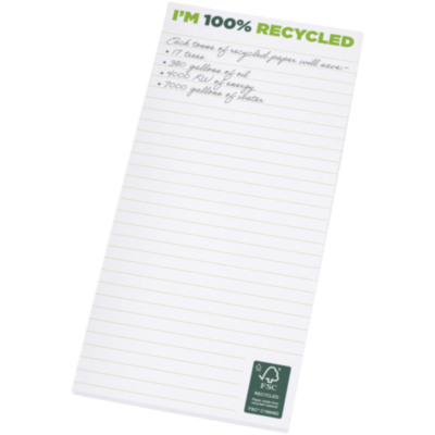 Desk-Mate® 1/3 A4 recycled notepad