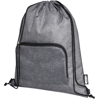 Bolsa con cordón plegable reciclada de 7L "Ash" Bolsa con cordón plegable reciclada de 7L "Ash"